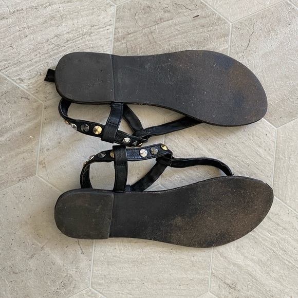 Steve Madden Virrtue Studded Sandal Black Size 9.5 - Picture 3 of 4